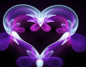groovy flower light heart